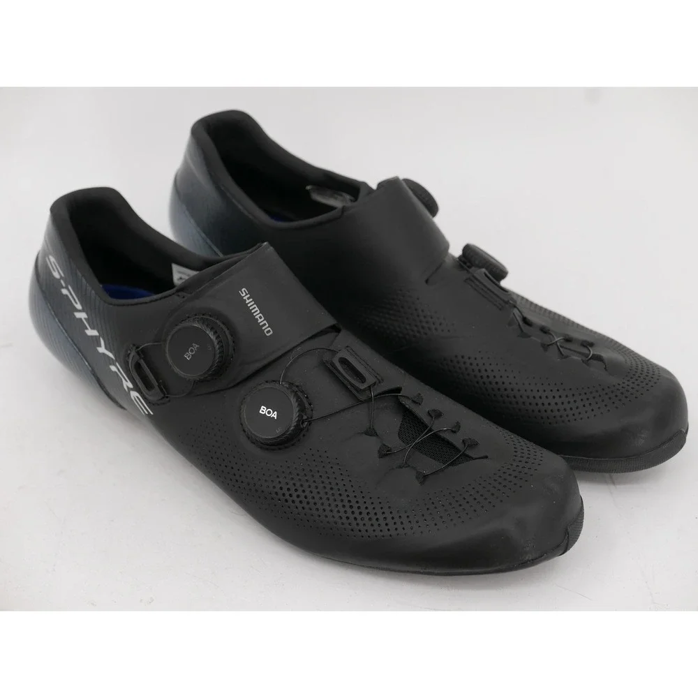 Shimano S-Phyre SHRC903M Road Cycling Shoes Black BOA Carbon 3-Bolt Men's 12